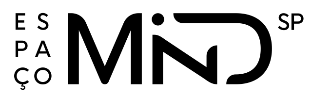 Logo do Espaço MIND com fundo claro e tipografia moderna