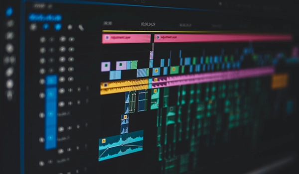interface gráfica de editor de vídeos